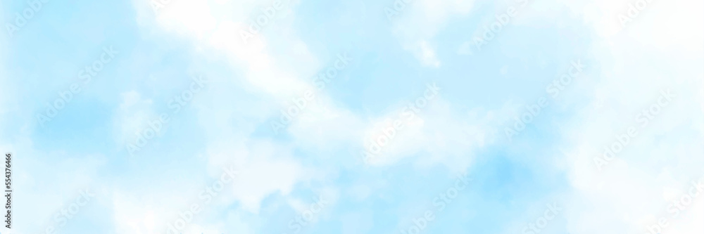 beautiful blue sky and clouds in the summer day. blue sky background texture with white clouds.