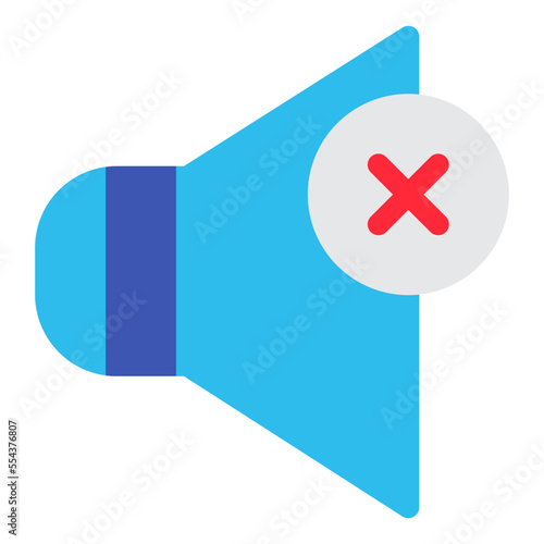 Illustration of Mute Speaker design Icon