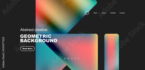 Fluid triangles minimal abstract background. Techno or business concept, pattern for wallpaper, banner, background, landing page