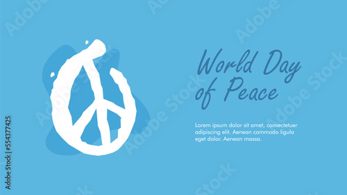 world day of peace poster template