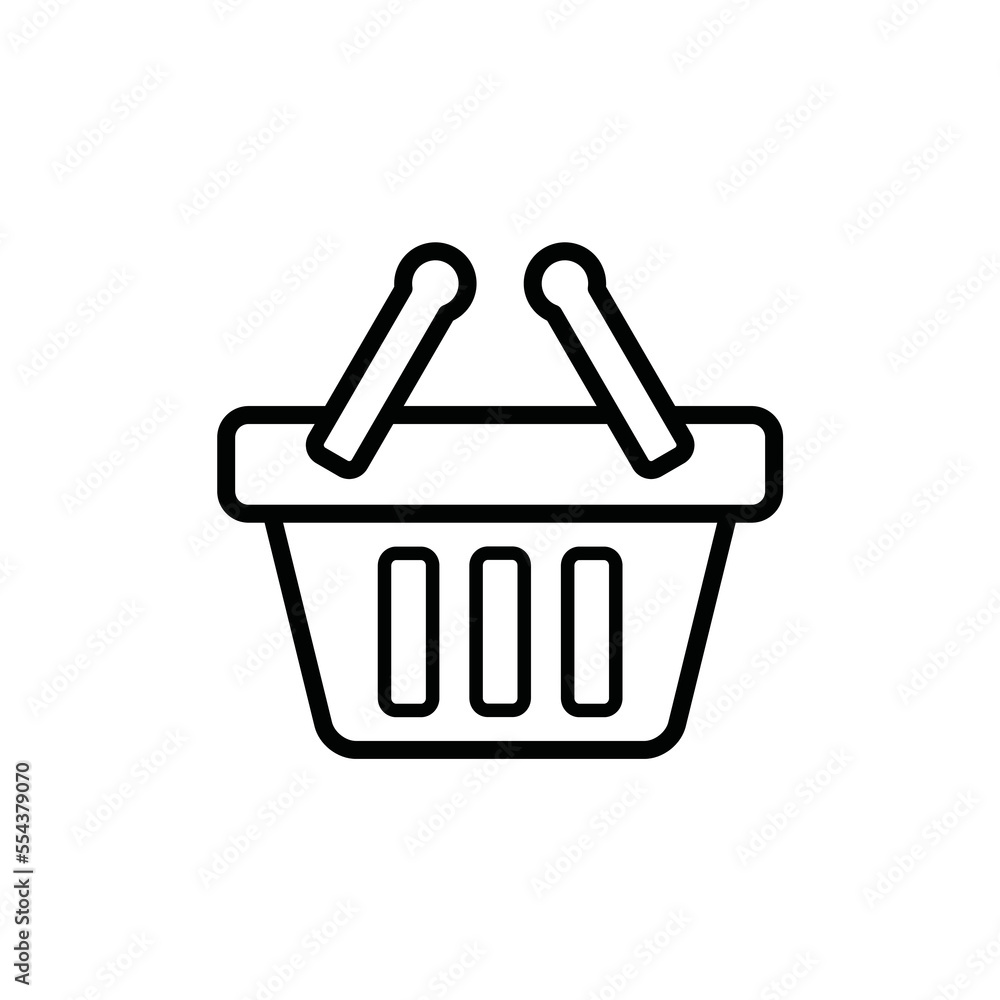 shopping basket bag icon design vector template shopping basket bag icon design vector template