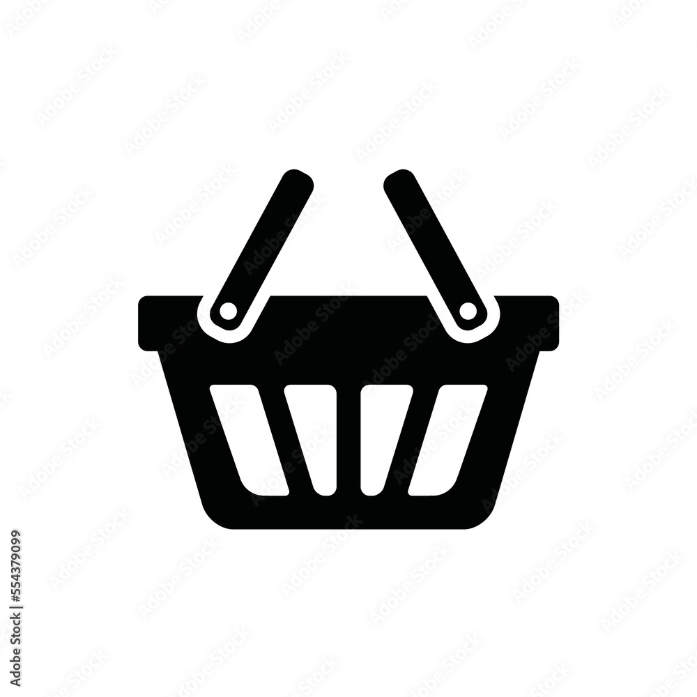 shopping basket bag icon design vector template shopping basket bag icon design vector template