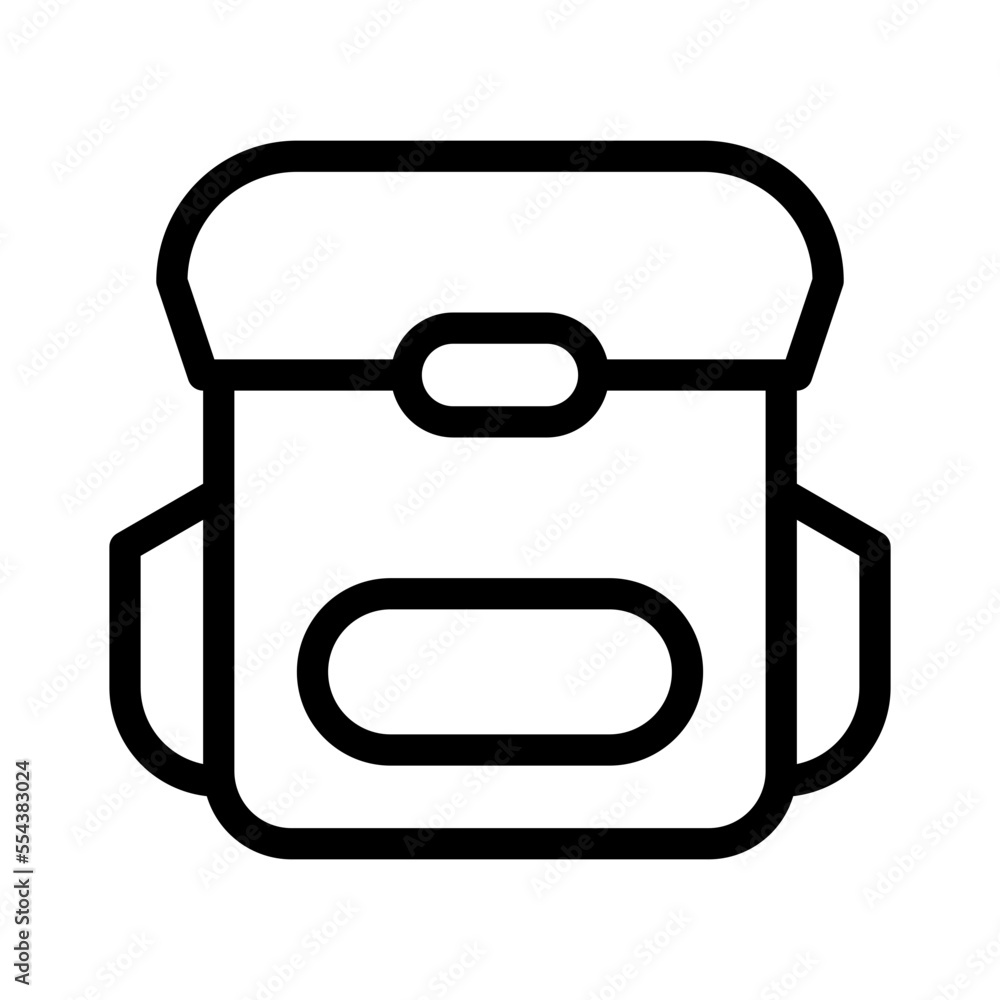 Backpack Icon Line Style Backpack Icon Line Style