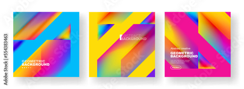 Set of abstract backgrounds. Overlapping geometric elements composition. Vector Illustration For Wallpaper, Banner, Background, Card, Book Illustration, landing page