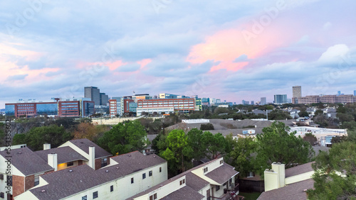 Aerial and Drone photography of Houston city, Texas, USA