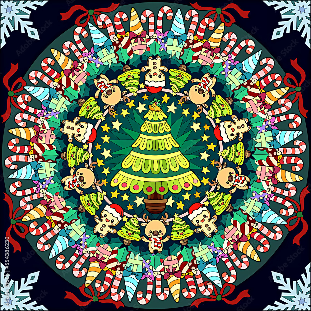 Merry Christmas, ornamental round ornament