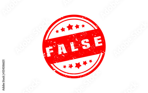 Free Download FALSE rubber stamp with grunge style on white background - GFXLoad
