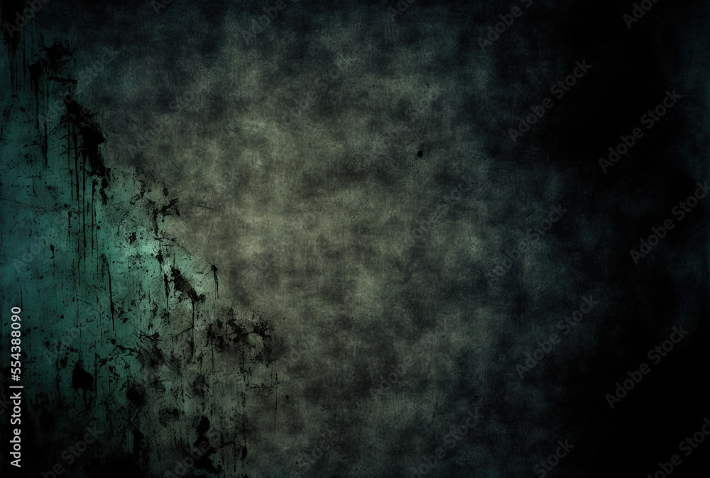 Obraz premium Dark grungy background texture with scratches of bleach. Generative AI