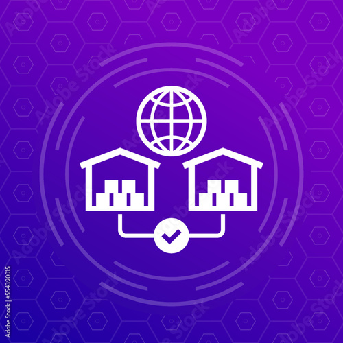 Global sourcing icon for web