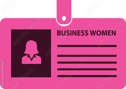 ID card Business Women photo