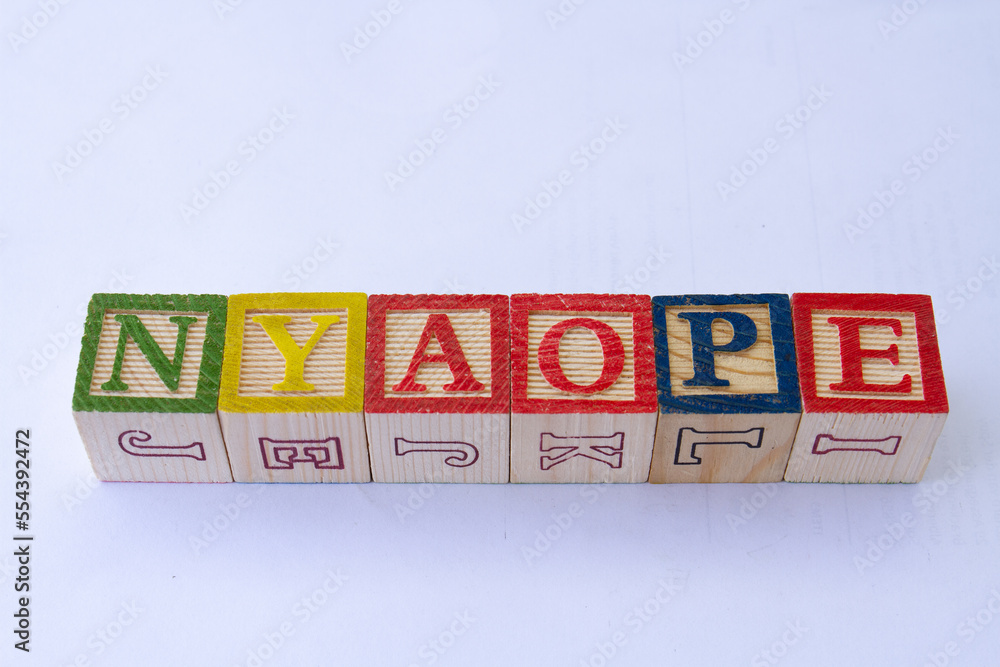 The term nyaope displayed visually on a clear background with copy space The term nyaope displayed visually on a clear background with copy space
