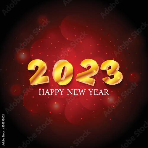 happy new year 2023 creative background design.