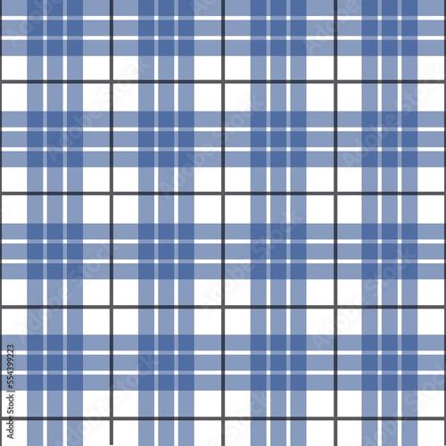 Geometric pattern seamless ,tartan blue white can be used in decoration design fashion clothes Bedding sets, curtains, tablecloths, gift wrapping paper