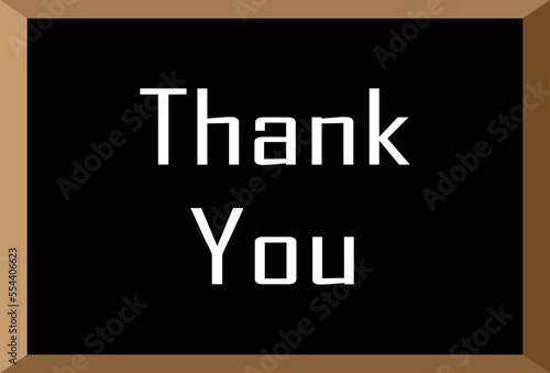 Thank you vector illustration or clip art.