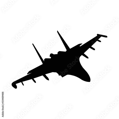 fighter plane icon vector