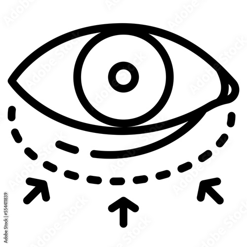 blepharoplasty line icon