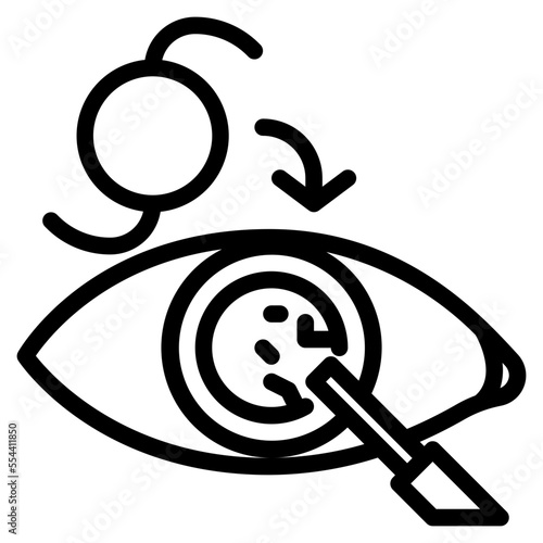 cataracts line icon