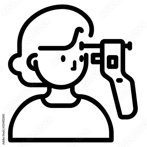 tonometry line icon