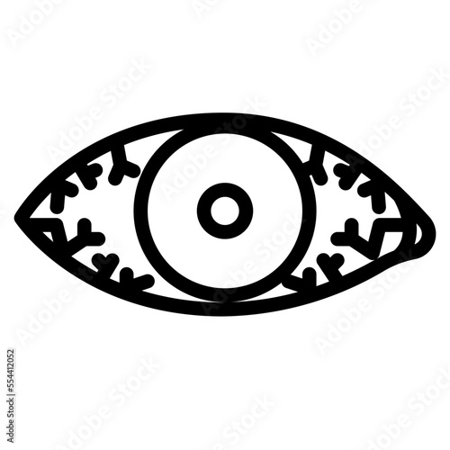 uveitis line icon