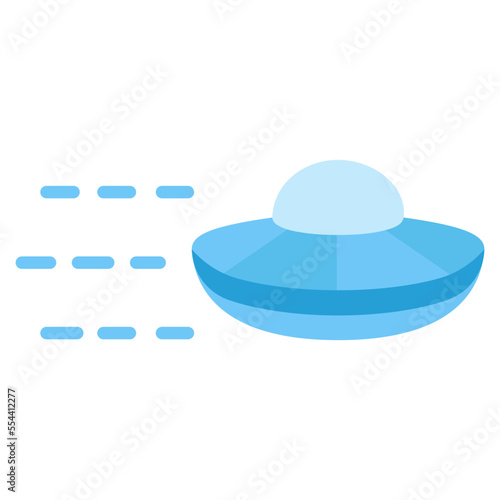 ufo spaceship icon logo illustration