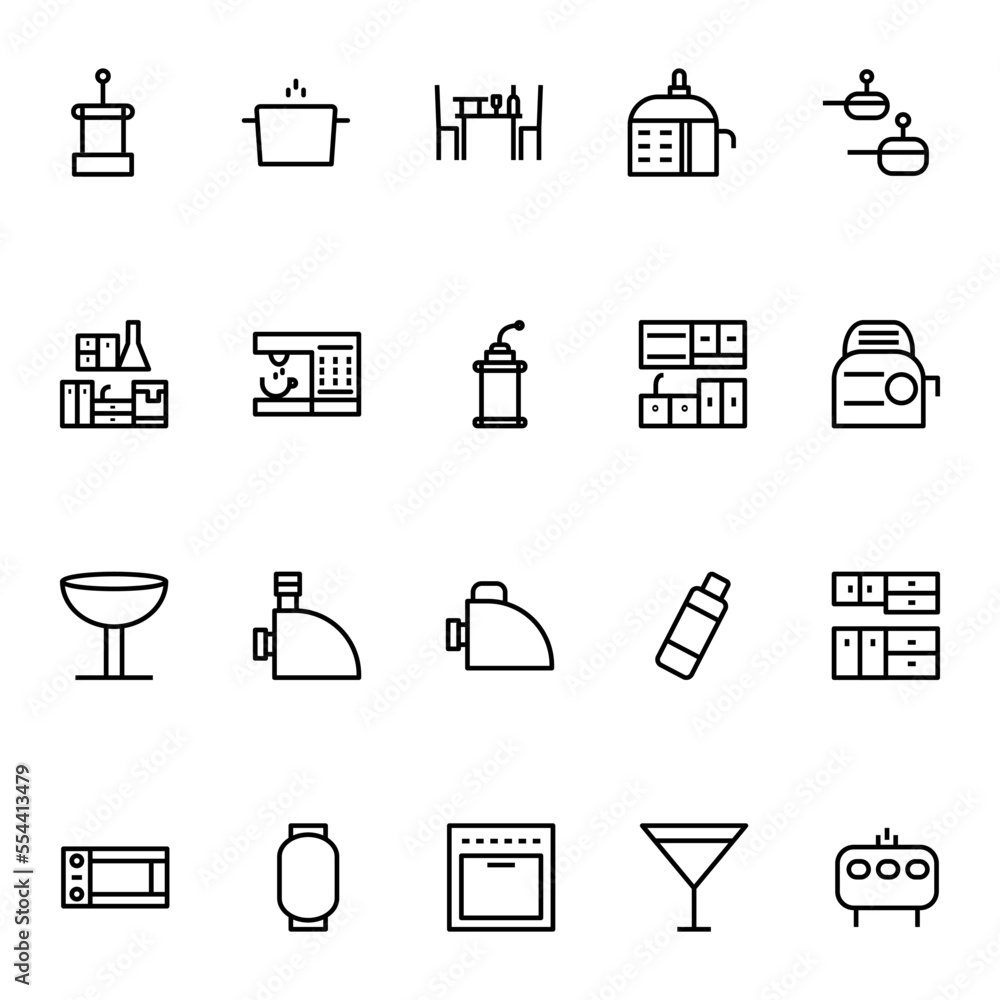 Outline icon for Kitchen & utensils Outline icon for Kitchen & utensils