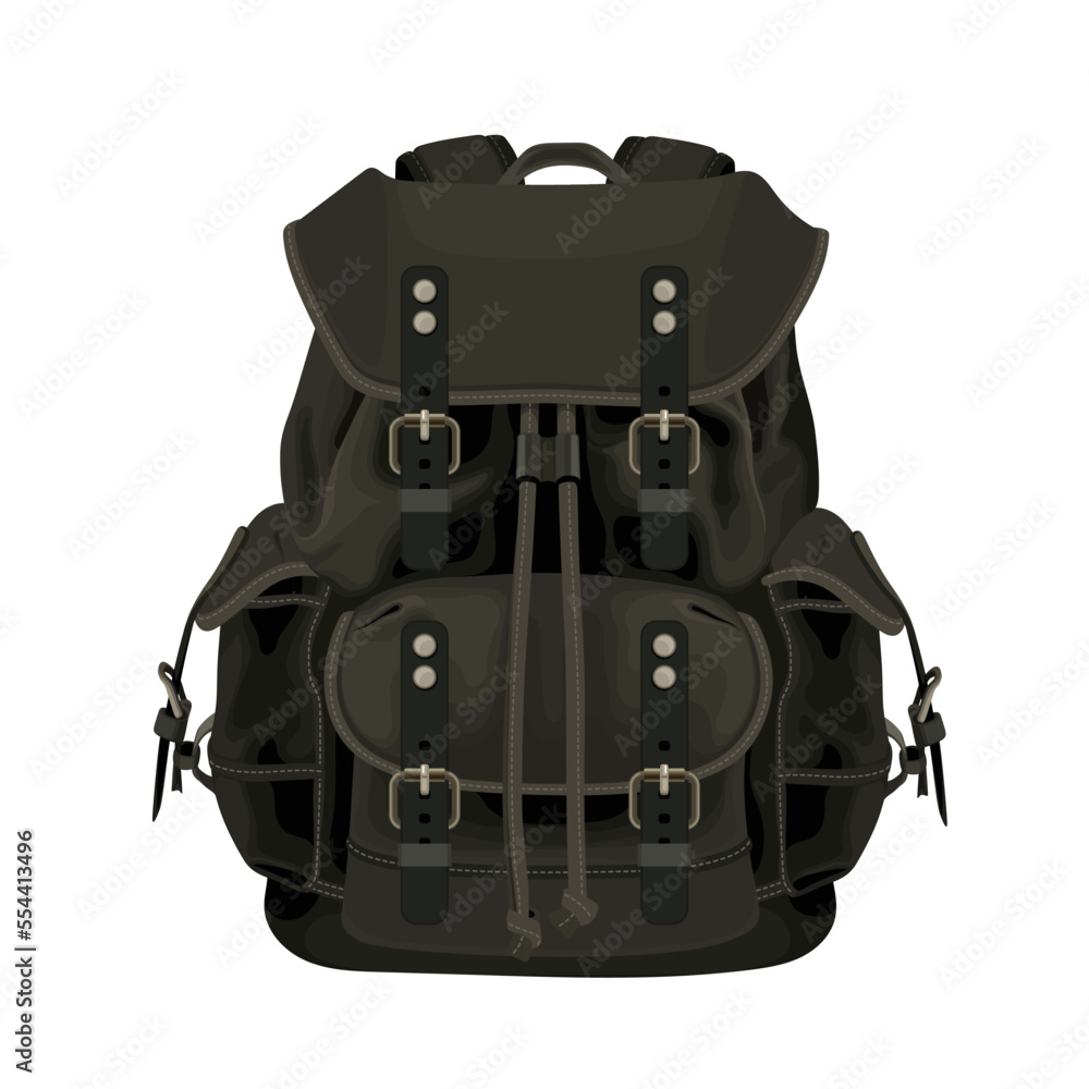 Bag backpack travel luggage equipment hiking baggage carry adventure case vector illustration Bag backpack travel luggage equipment hiking baggage carry adventure case vector illustration