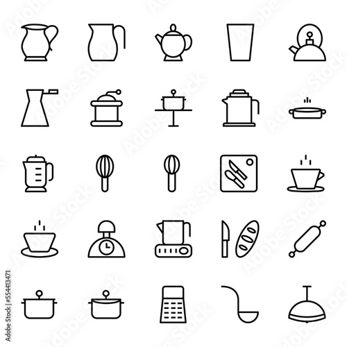 Outline icon for Kitchen & utensils