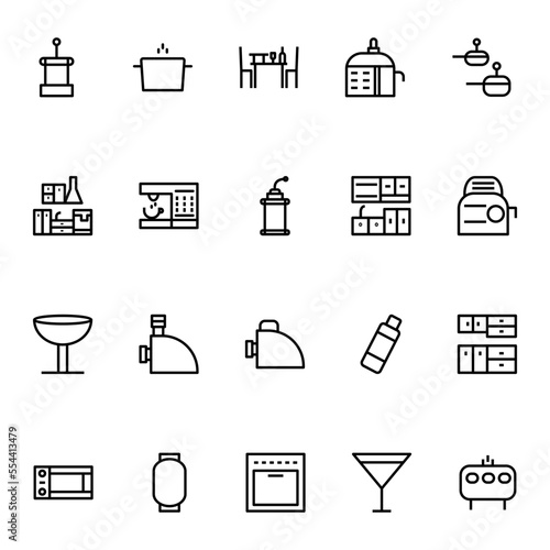 Outline icon for Kitchen & utensils