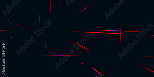 Red virtual abstract background empty space with neon line lights. Spectrum vibrant colors laser show.