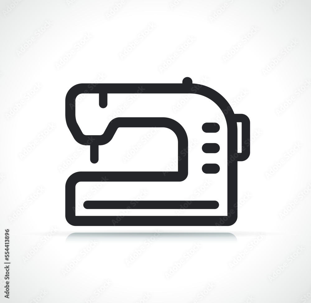 sewing machine line icon isolated sewing machine line icon isolated