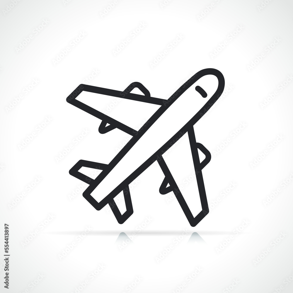 plane or airplane line icon plane or airplane line icon