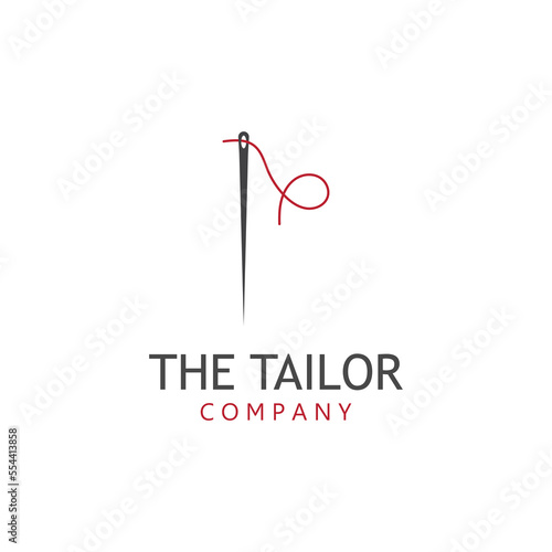 Vector illustration tailor logo template.