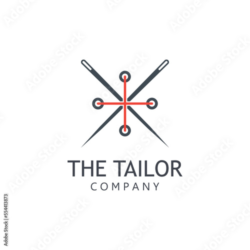Vector illustration tailor logo template.