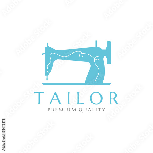 Vector illustration tailor logo template.
