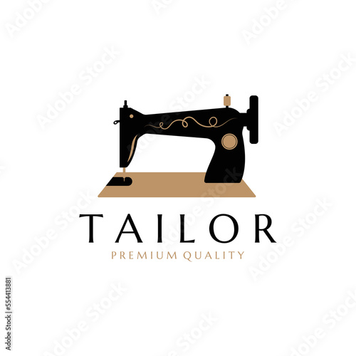 Vector illustration tailor logo template.