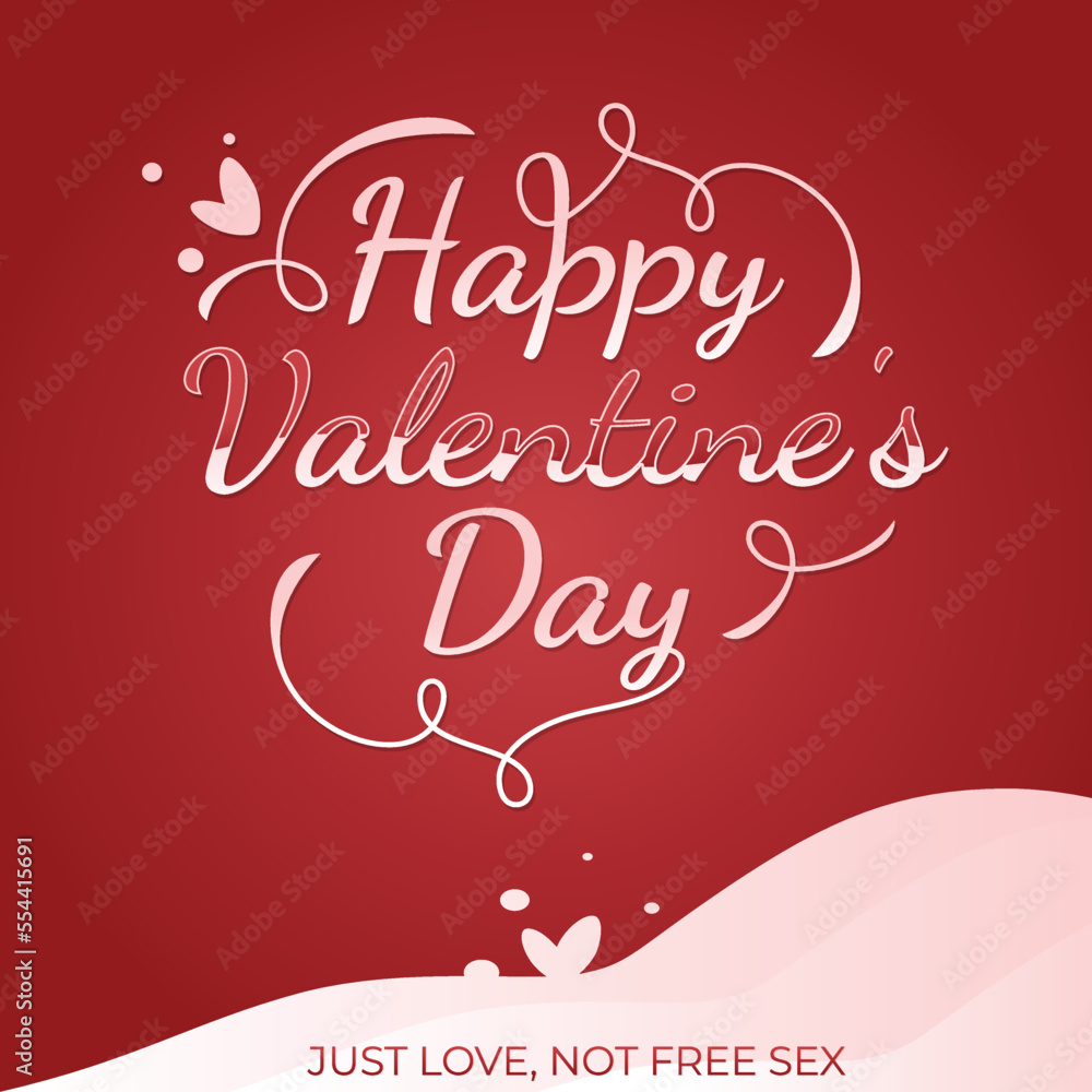 Happy Valentines Day template background
