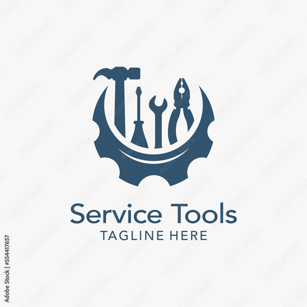 Service tools logo design