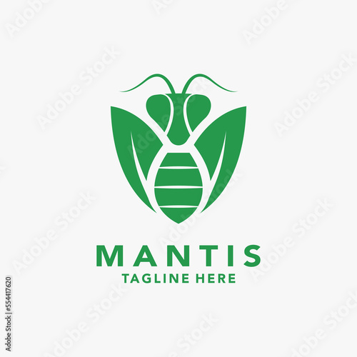 Mantis insect logo design