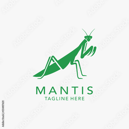 Mantis insect logo design