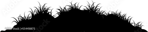 grass hill silhouette