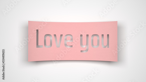 Paper note love you