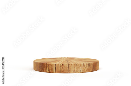 Fototapeta Naklejka Na Ścianę i Meble -  wooden podium product stand empty display abstract wooden minimal pedestal luxury natural background for product placement 3d rendering