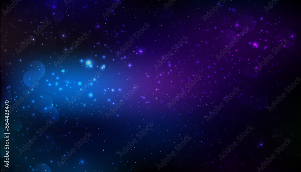 Fototapeta premium Vector bokeh light effect blurred glowing lights on colorful background