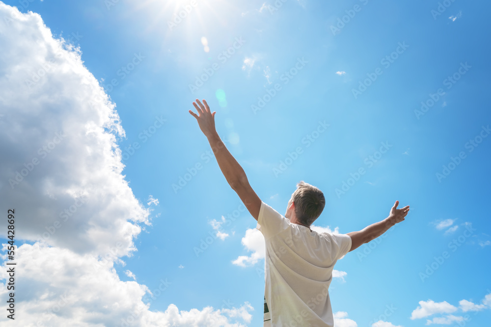 Man strive to the sky. Man strive to the sky.