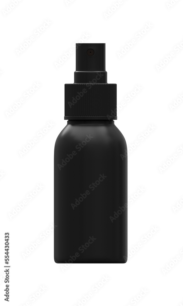 mock up of black plastic spray can ON ISOLATED WHITE, 3D RENDERING OF SPRAY BOTTLE PNG TRANSPARENT BACKGROUND mock up of black plastic spray can ON ISOLATED WHITE, 3D RENDERING OF SPRAY BOTTLE PNG TRANSPARENT BACKGROUND