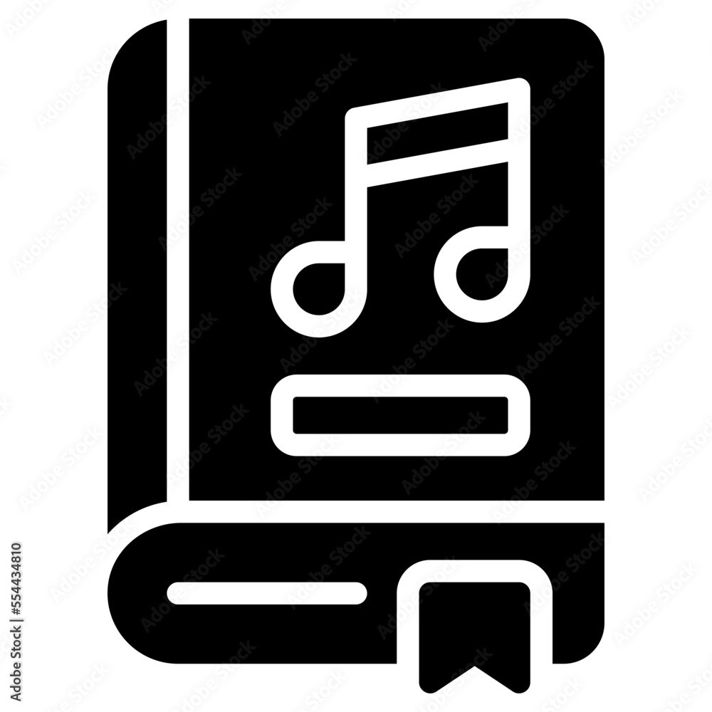 music book glyph icon music book glyph icon