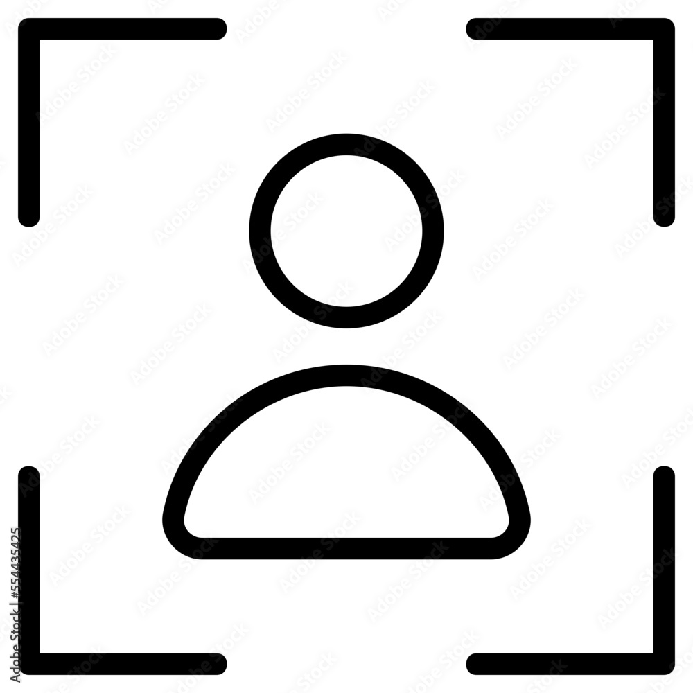 portrait line icon portrait line icon