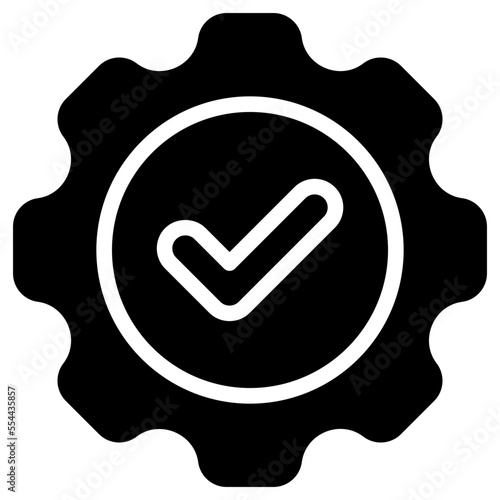 cogwheel glyph icon