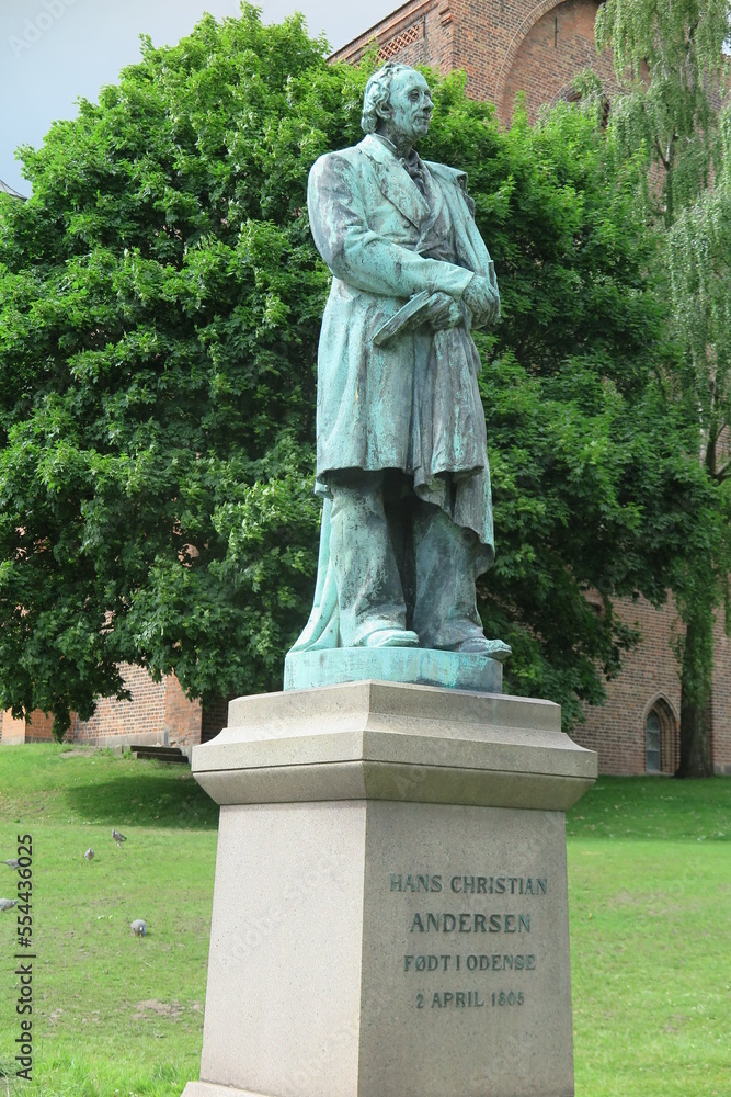 Obraz premium Statue von Hans Christian Andersen, Odense, Dänemark