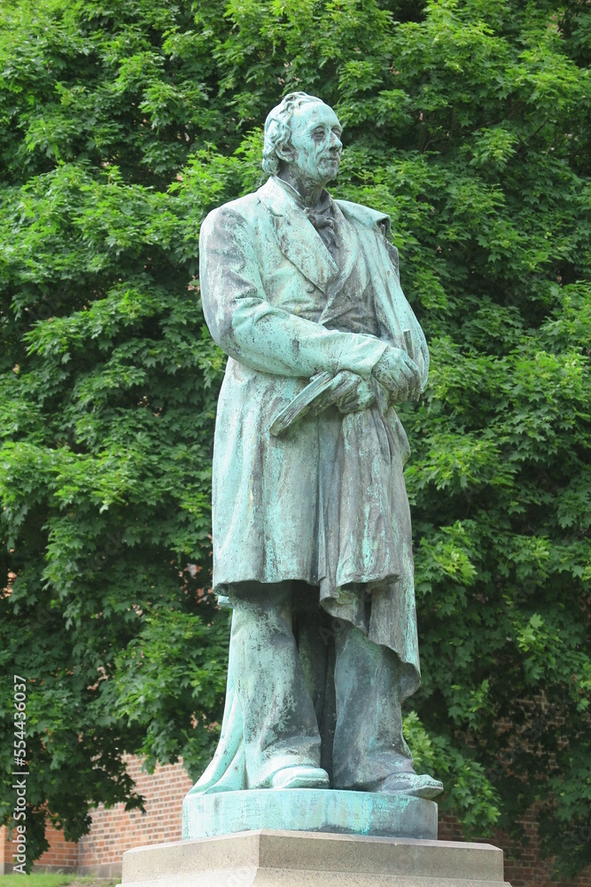Statue von Hans Christian Andersen, Odense, Dänemark